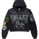 Vale Forever ARMY ZIP UP [BLACK]