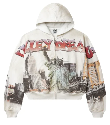 Vale Forever NYC ZIP UP [WHITE]